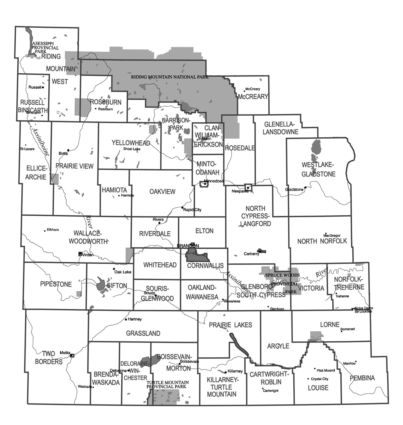 Westman Map of Westman